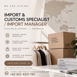 Lowongan Kerja Sebagai Import & Customer Specialist / Import Manager untuk Penempatan di Bali