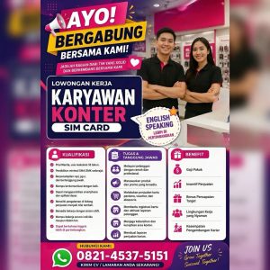 Lowongan Kerja Sebagai Karyawan Konter untuk Pertokoan Ngurah Rai Kuta Penempatan di Badung
