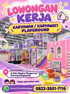 Lowongan Kerja Sebagai Karyawan/Karyawati Playground untuk Kids Magine Playground Penempatan di Denpasar