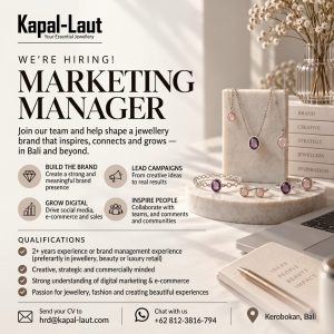 Lowongan Kerja Sebagai Marketing Manager untuk Kapal Laut Penempatan di Kerobokan, Badung