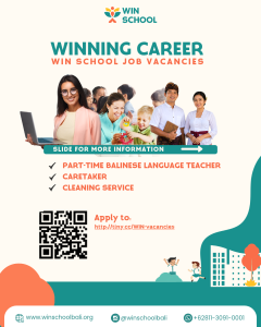 Lowongan Kerja Sebagai Part-time Balinese Language Teacher, Caretaker dan Cleaning Service untuk WIN SCHOOL Penempatan di Denpasar