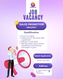 Lowongan Kerja Sebagai Sales Promotion (Girl &. Boy) untuk Summer Island Penempatan di Berawa, Badung