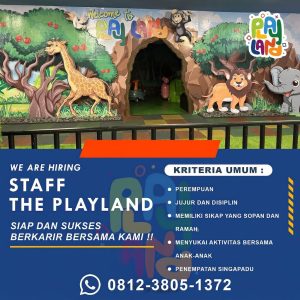 Lowongan Kerja Sebagai Staff The Playland untuk Playland Singapadu Penempatan di Gianyar