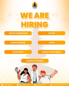 Lowongan Kerja Sebagai Teknisi Handphone, Admin Gudang, Frontliner, Helper, Kasir, Admin Social Media, Dll untuk Pura Pura Ponsel Penempatan di Denpasar
