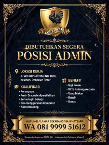 Lowongan Kerja Sebagai Admin untuk Costa Bali Penempatan di Denpasar